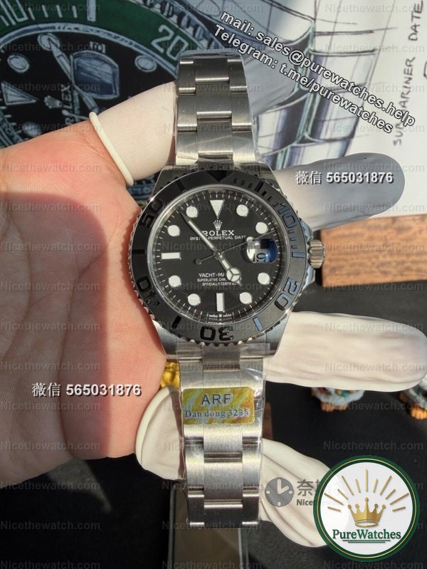 107g ultra-light experience! ARF factory titanium alloy Yacht Master 42mm depth measured, the texture is really amazing