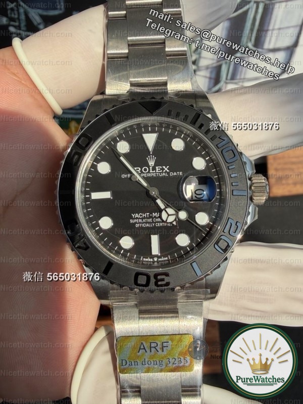 107g ultra-light experience! ARF factory titanium alloy Yacht Master 42mm depth measured, the texture is really amazing