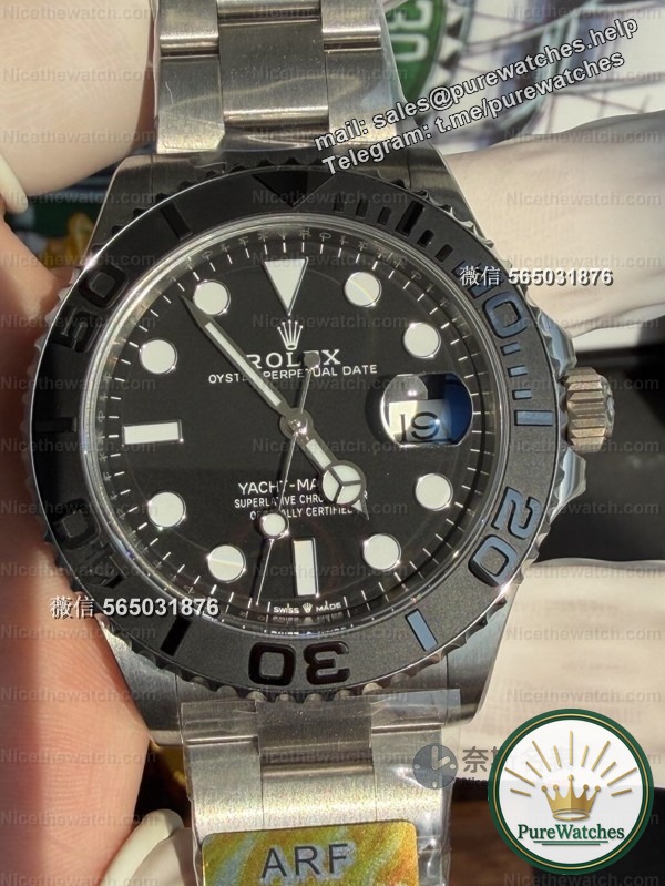 107g ultra-light experience! ARF factory titanium alloy Yacht Master 42mm depth measured, the texture is really amazing