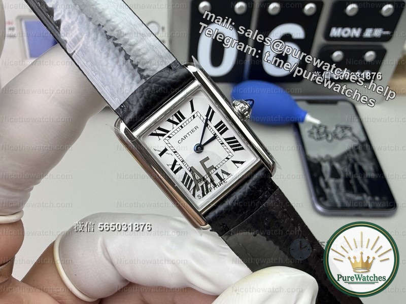Actual measurement of the AF factory Cartier tank replica watch: How can the details of the elegant code of the square watch be rated?