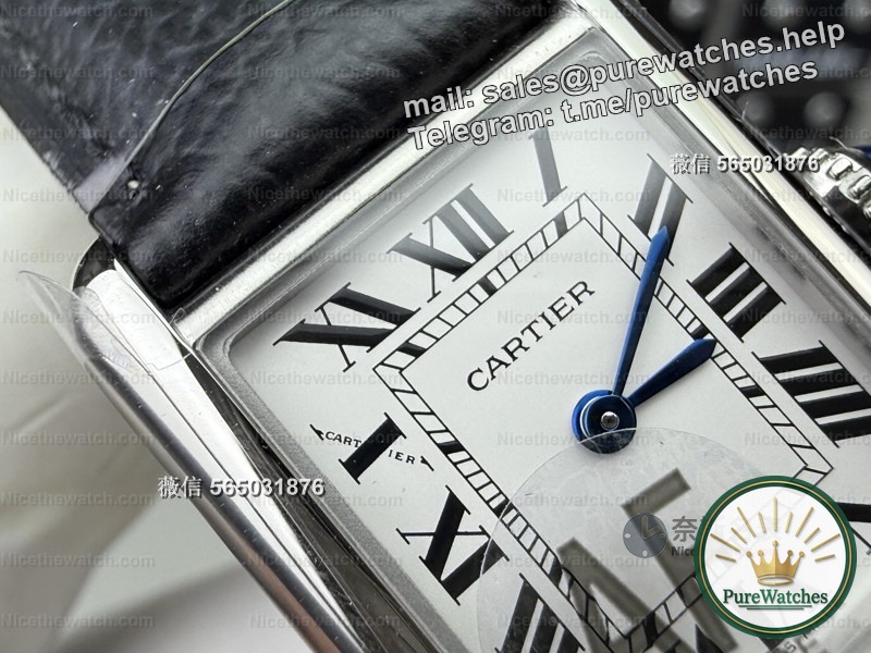Actual measurement of the AF factory Cartier tank replica watch: How can the details of the elegant code of the square watch be rated?