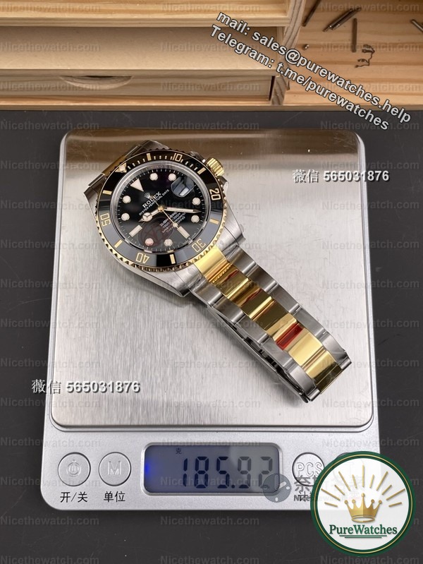 VS factory Rolex gold and black water ghost 41 mm actual measurement: this time is really different