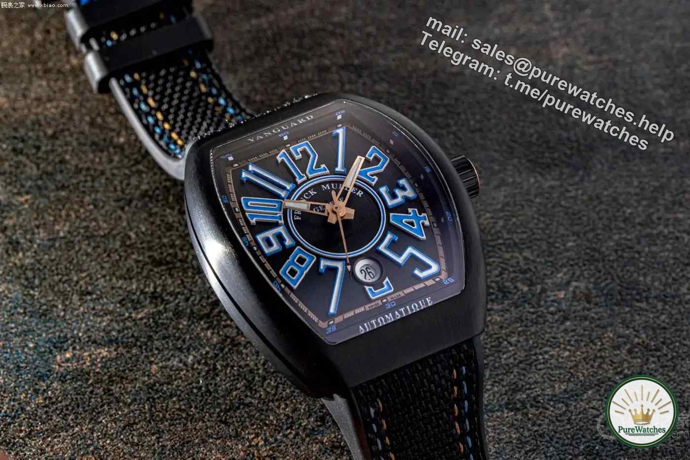 Made for Latin America! Franck Muller Vanguard Sky special edition, black titanium barrel-shaped stunning appearance!