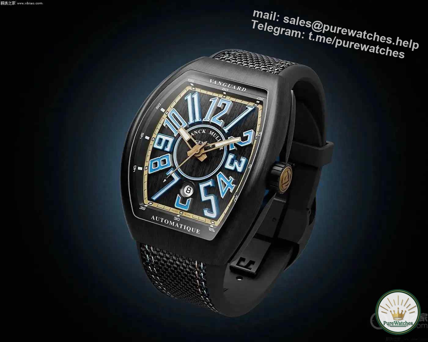 Made for Latin America! Franck Muller Vanguard Sky special edition, black titanium barrel-shaped stunning appearance!