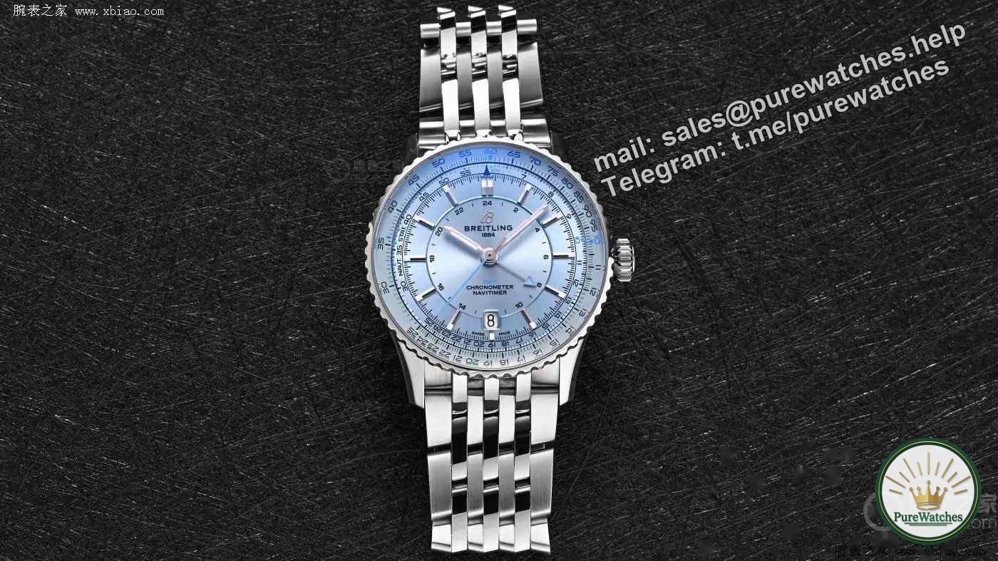 Breitling ice blue plate is as good as the sky! The aviation timing series is going crazy with this healing color