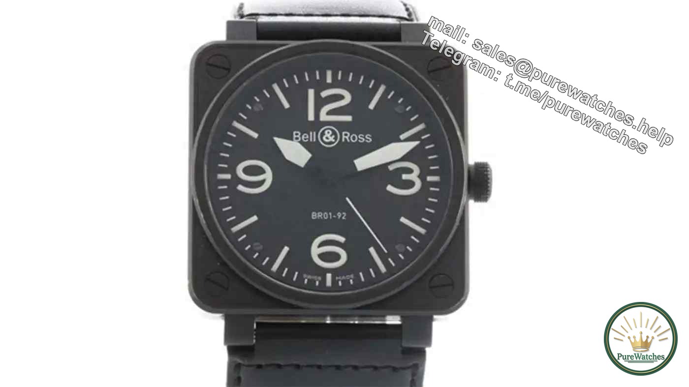 The only square diving watch! Bell & Ross BR 03-92 white plate, 300 meters waterproof + instrument panel design, rejects the sameness