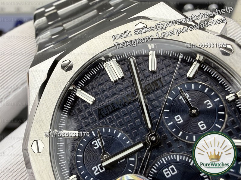 purewatches actual test: APS factory Audemars Piguet 26240 blue steel model, can the 4401 integrated movement replicate the deep blue of the “Royal Oak”?