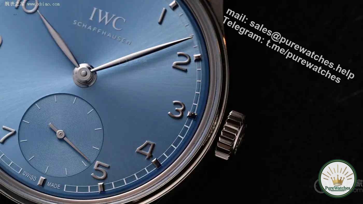 Commuter ceiling for spring and summer! IWC Platinum Ice Blue Portuguese design, this touch of blue makes fine steel instantly lose its fragrance.