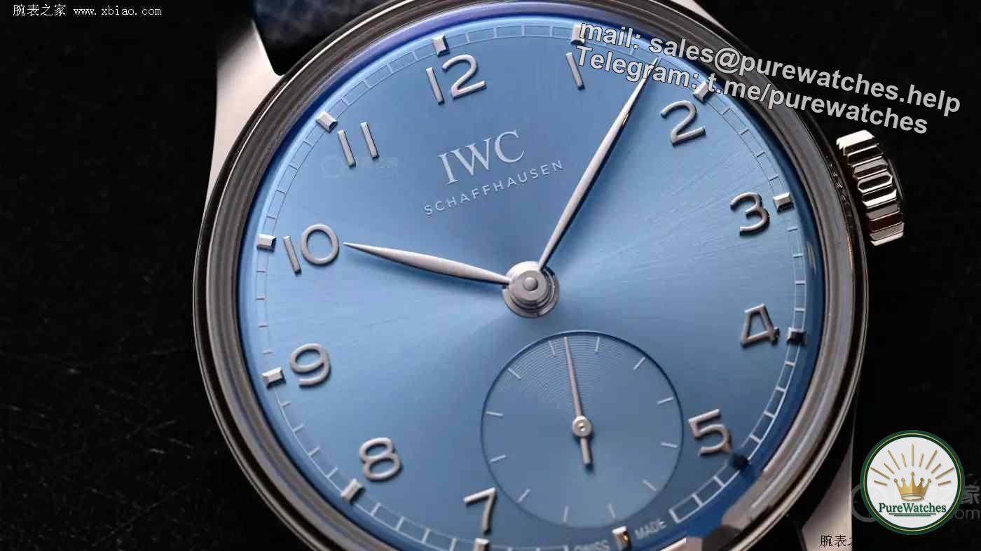 Commuter ceiling for spring and summer! IWC Platinum Ice Blue Portuguese design, this touch of blue makes fine steel instantly lose its fragrance.