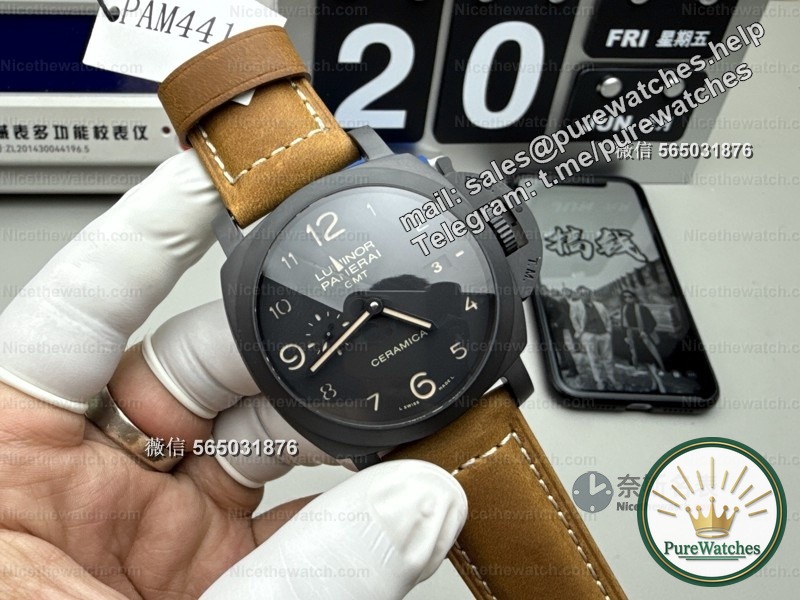 VS factory Panerai 441 in-depth actual measurement: After the P9001 movement upgrade, is this black ceramic still good?