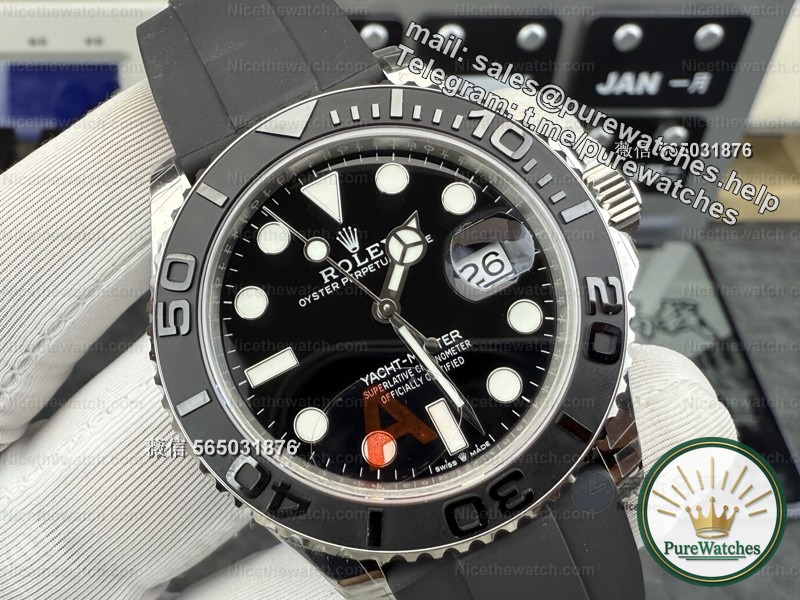 Actual measurement of the VS factory Rolex Platinum Yacht V3 version: 143g counterweight + Dandong 3235 movement, this workmanship beats the Clean factory by several blocks!