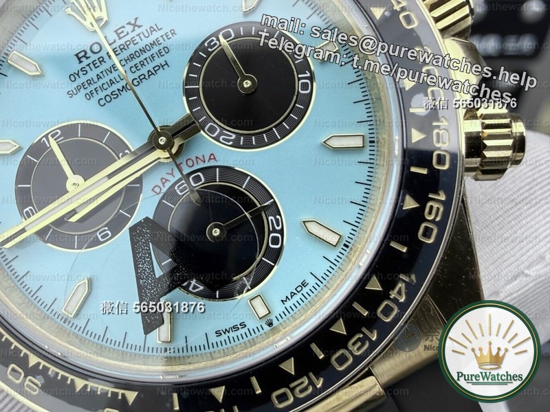 VS factory Tiffany blue and gold Daytona 4131 movement actual test: Can this new color become the new favorite for replicas?