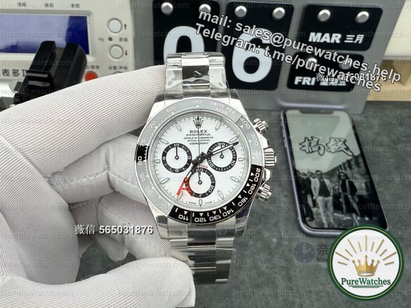 VS Factory White Panda Daytona actual test: Dandong 4131 movement has 72 hours of energy storage. How outrageous is the detail restoration?