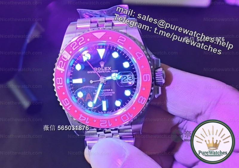 Actual measurement of VS factory Coke ring replica watch: UV discoloration ceramic ring + Dandong 3285 movement, this Greenwich is really top-notch!
