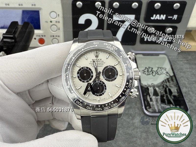 Actual test of VS factory cement gray Daytona: Dandong 4131 movement + 136g counterweight, this replica gray Daytona is too top-notch!