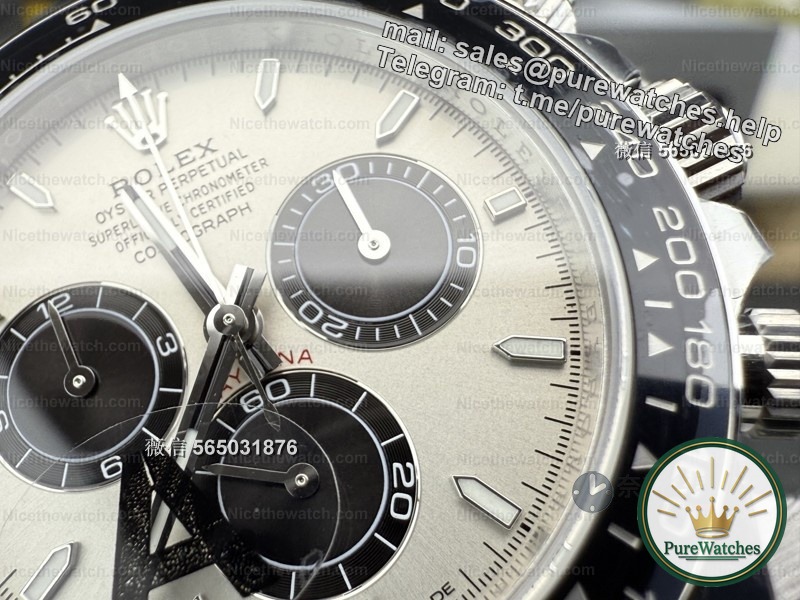 Actual test of VS factory cement gray Daytona: Dandong 4131 movement + 136g counterweight, this replica gray Daytona is too top-notch!