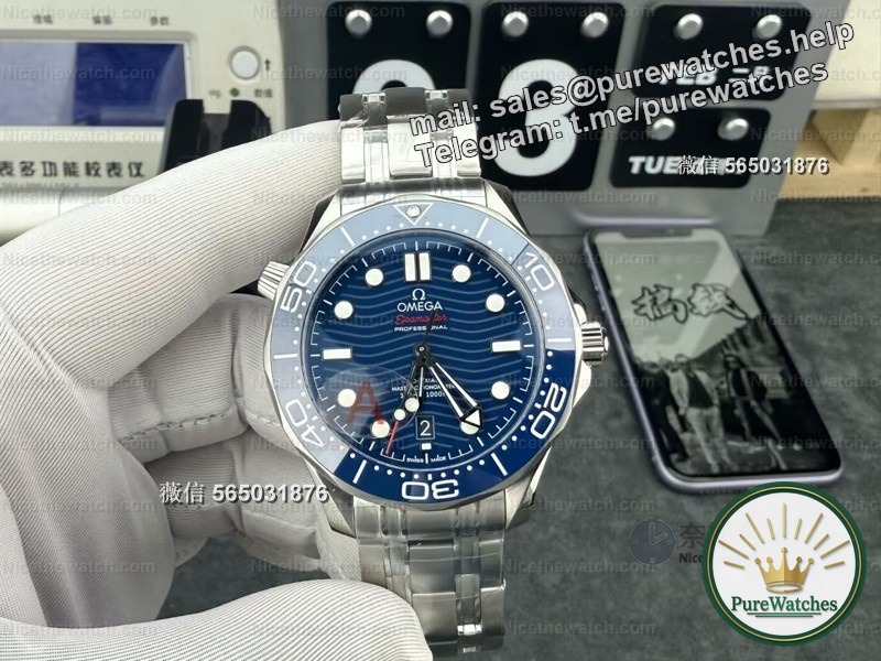 VS factory Omega Seamaster 300m upgraded 8806 movement: this time it is really “stable”