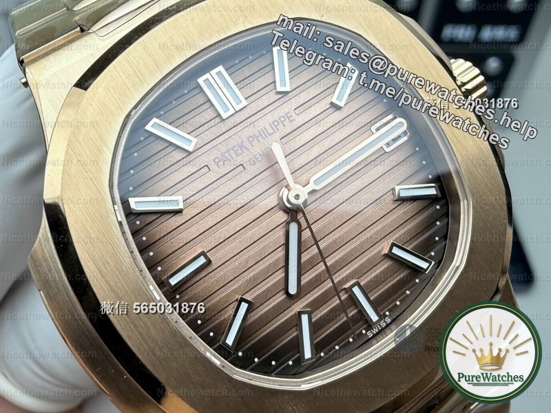 Which Nautilus replica should I choose? 3K factory 5711 rose gold 8.3mm ultra-thin test, comfortable to wear + full function linkage, whoever wears it smells great