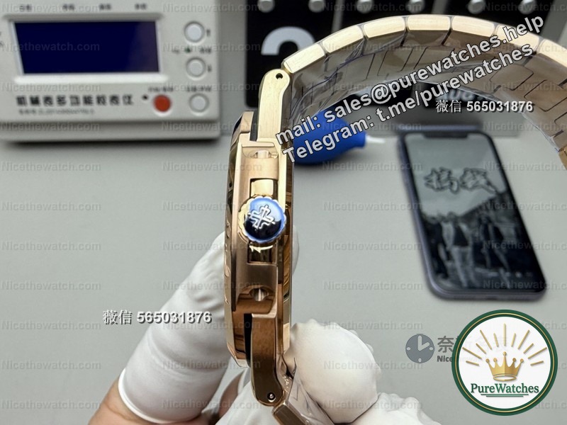 Which Nautilus replica should I choose? 3K factory 5711 rose gold 8.3mm ultra-thin test, comfortable to wear + full function linkage, whoever wears it smells great
