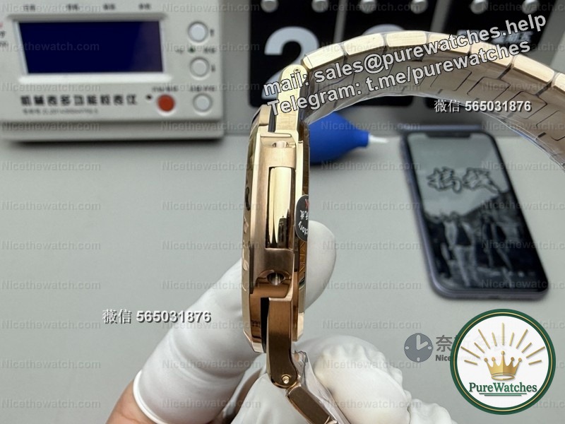 Which Nautilus replica should I choose? 3K factory 5711 rose gold 8.3mm ultra-thin test, comfortable to wear + full function linkage, whoever wears it smells great