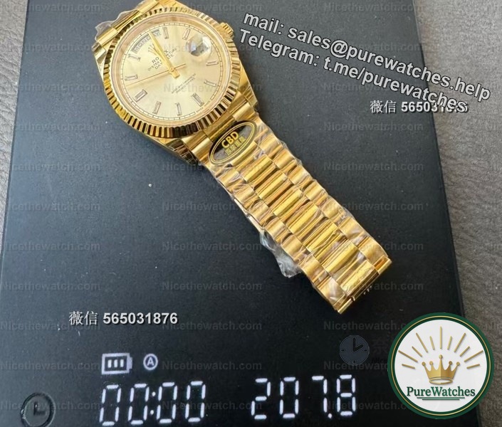 Actual measurement by purewatches: CBD Factory’s all-gold DD weighted version, 210 grams, can the “heavy feel” really match the genuine product?