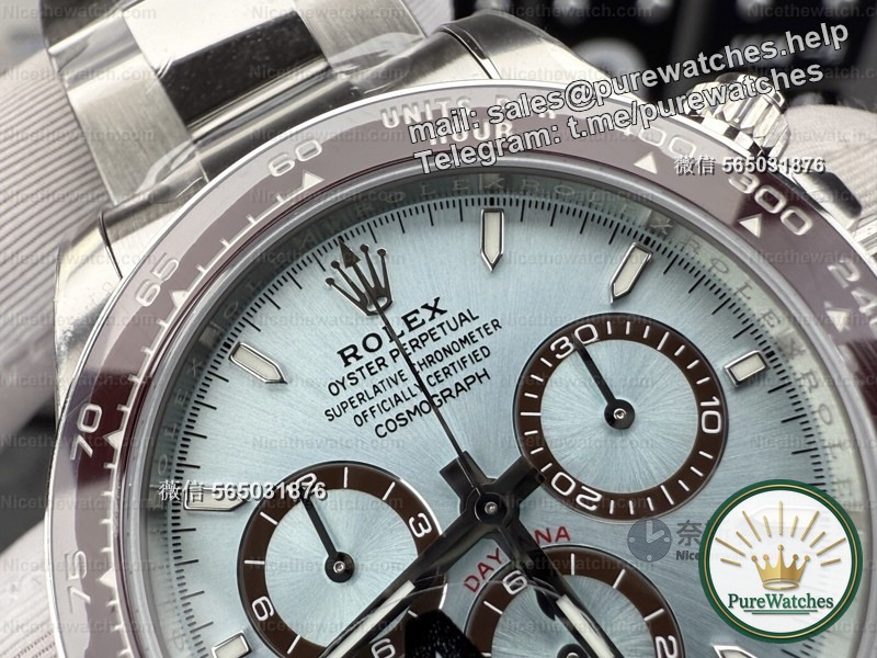 VS factory V3 Ice Landi actual measurement: 176g counterweight + Dandong 4131 movement, this “pressure feel” is really close to PT950 platinum!