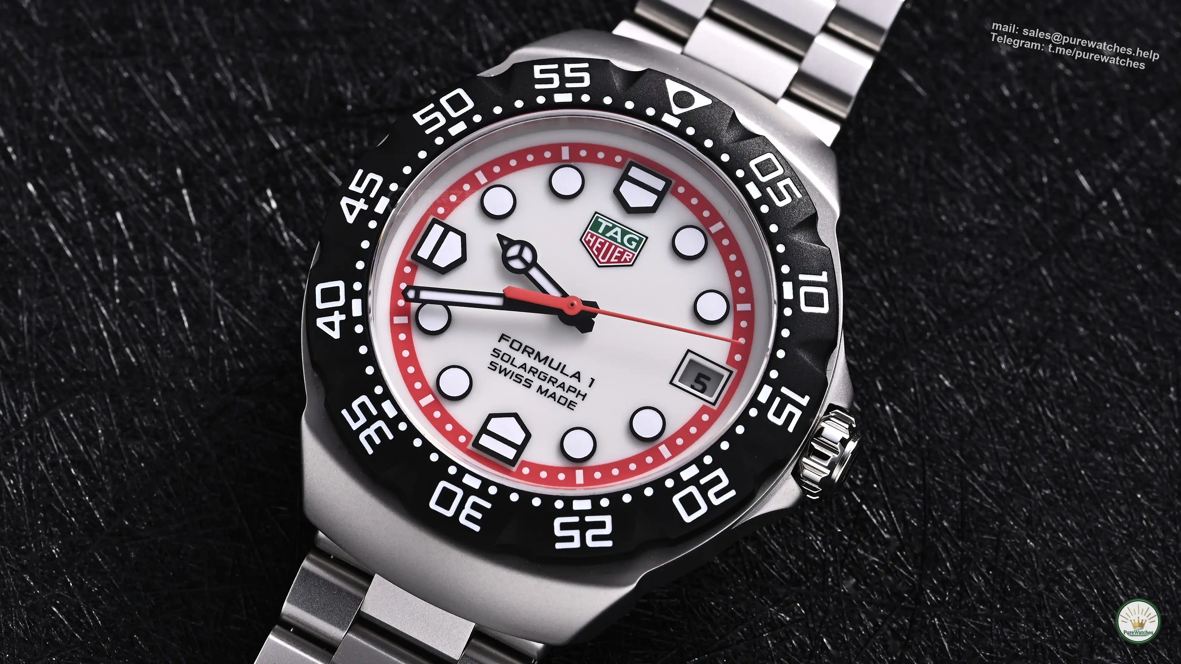 TAG Heuer F1 series costs over 10,000 yuan: solar movement + tire pattern bezel, commuting can be done in one