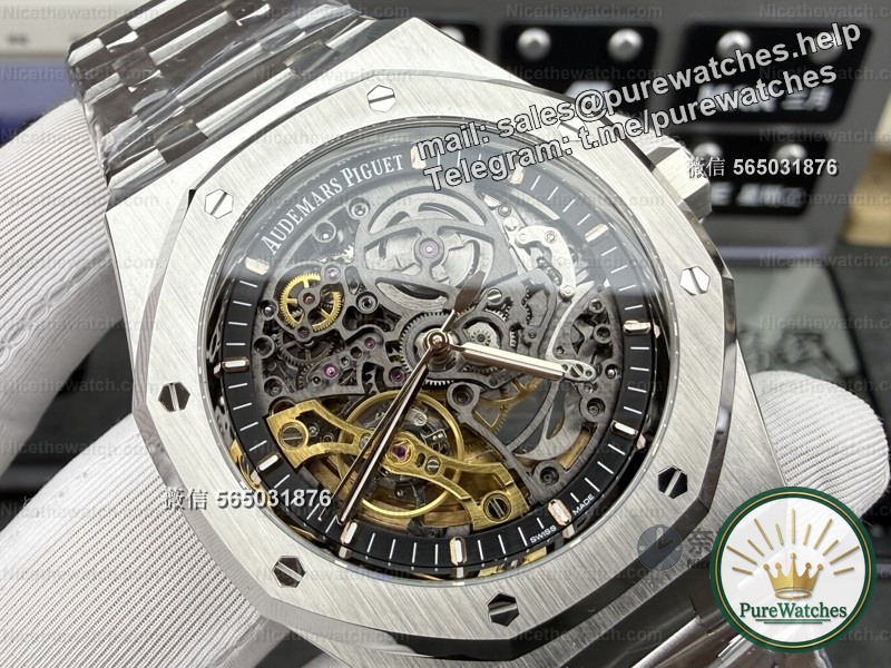 THB factory Audemars Piguet 15407 skeleton replica actual test: integrated skeleton movement, this “skeleton art” is really top-notch!