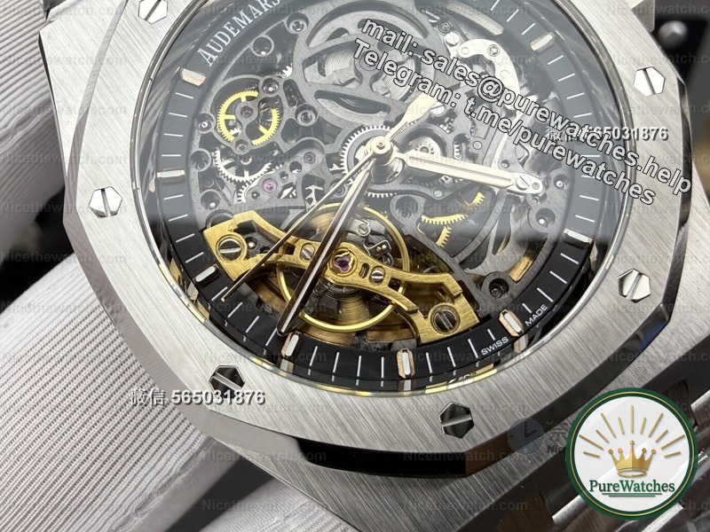 THB factory Audemars Piguet 15407 skeleton replica actual test: integrated skeleton movement, this “skeleton art” is really top-notch!