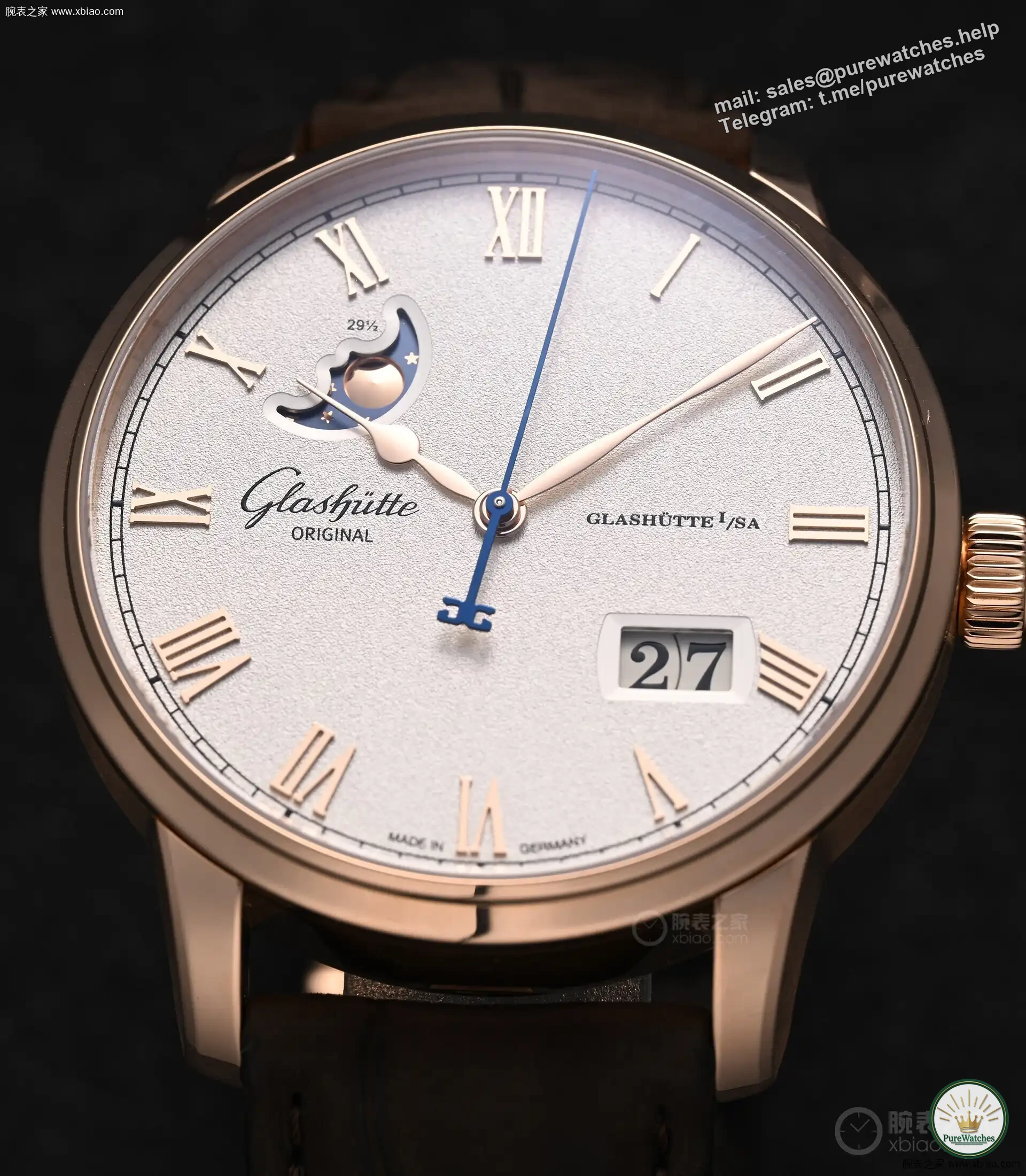There are not many conscientious gold watches left: Glashütte Original Member of Excellence, 18K rose gold case + 100-hour movement, only 170,000