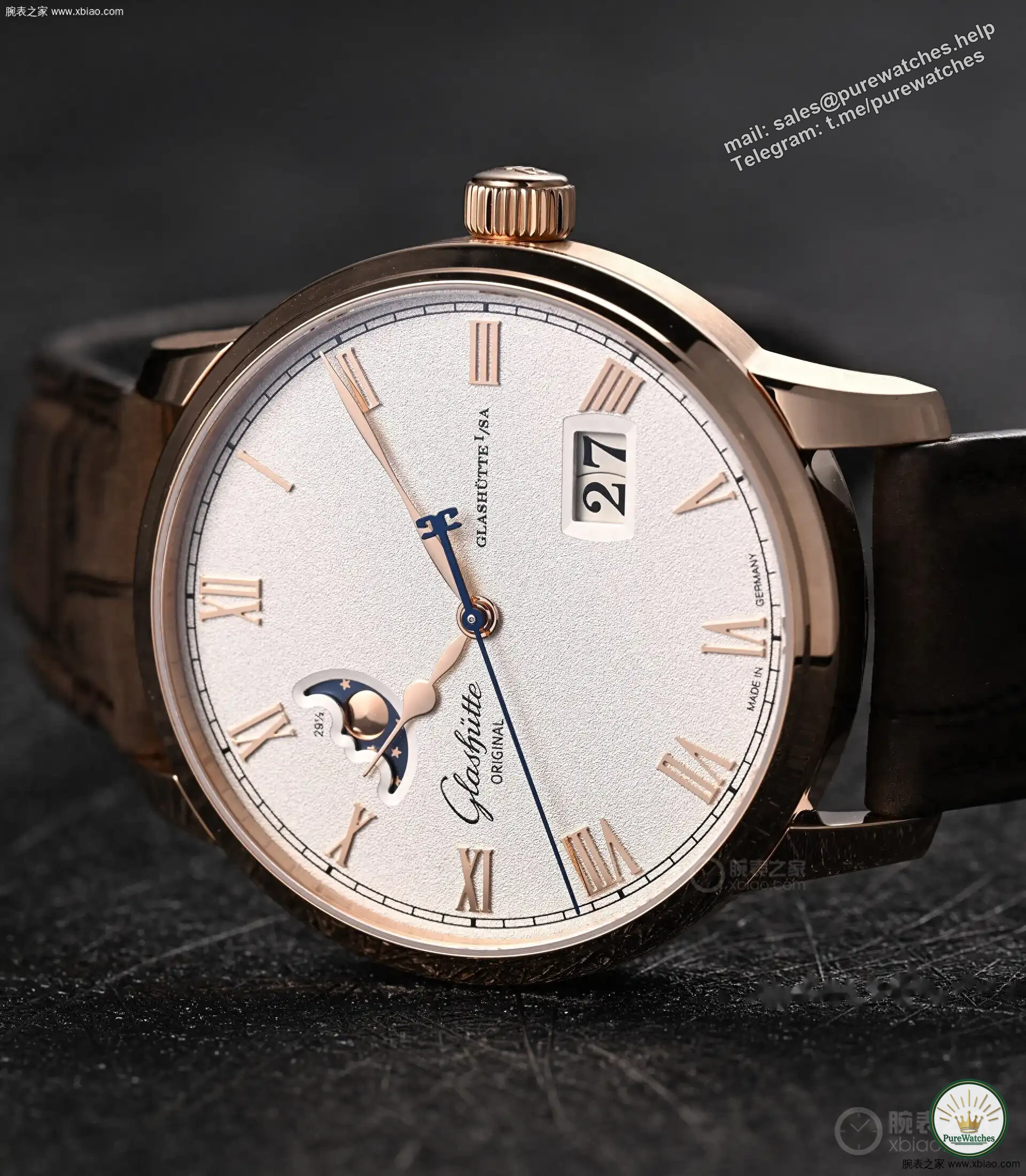 There are not many conscientious gold watches left: Glashütte Original Member of Excellence, 18K rose gold case + 100-hour movement, only 170,000