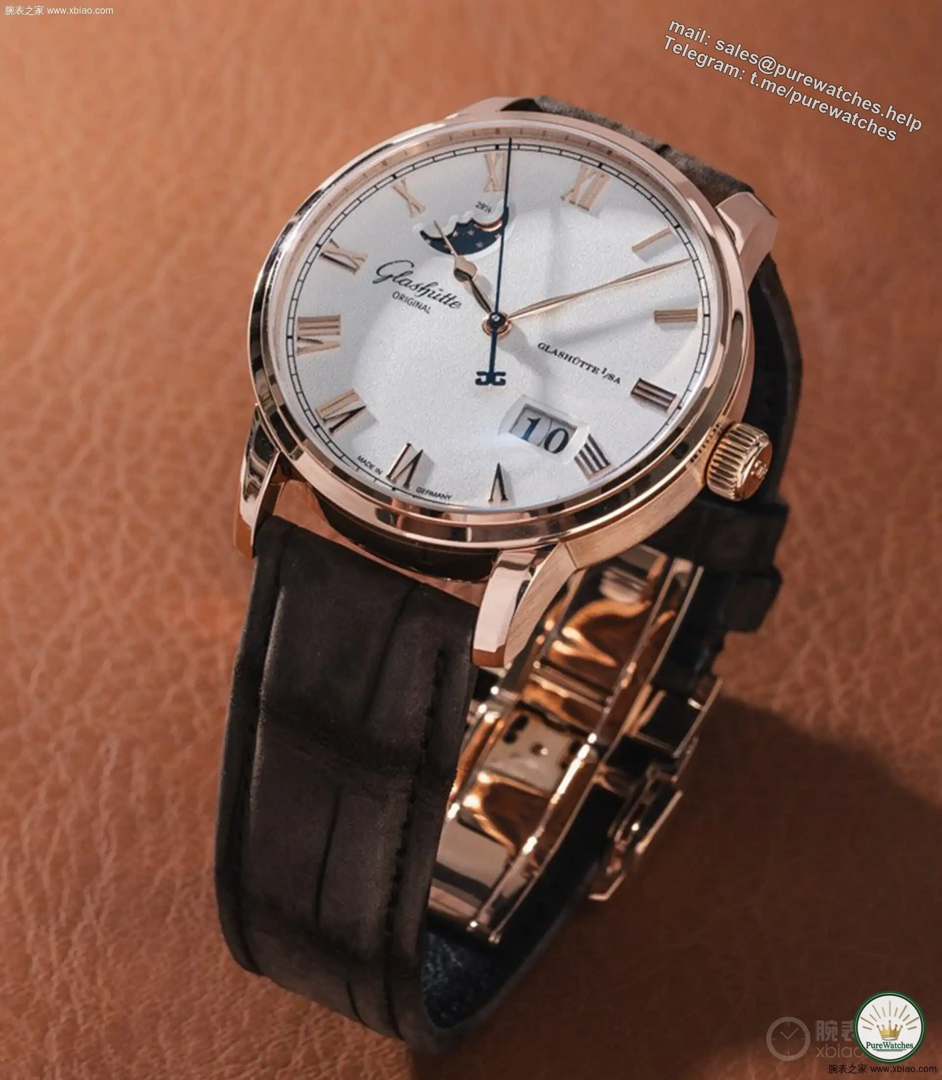 There are not many conscientious gold watches left: Glashütte Original Member of Excellence, 18K rose gold case + 100-hour movement, only 170,000