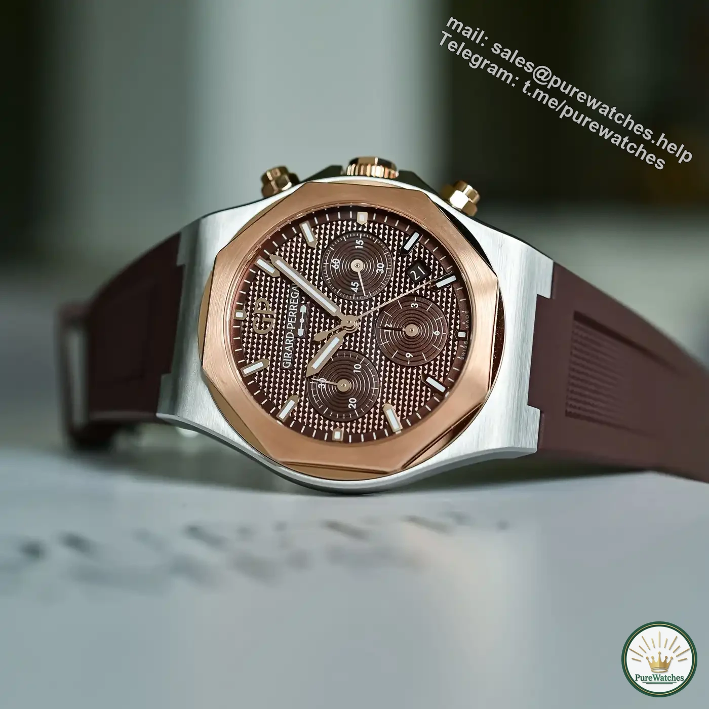 Say goodbye to regular models: GP Girard-Perregaux launches Laurel Chronograph two-color limited edition, 46-hour power reserve, collection-level appearance