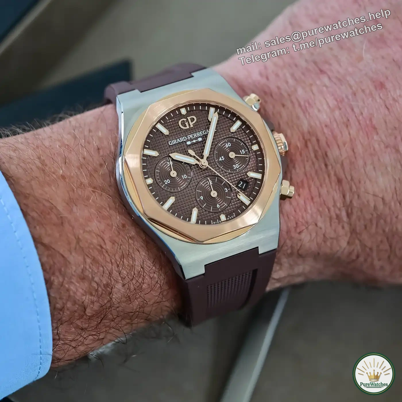 Say goodbye to regular models: GP Girard-Perregaux launches Laurel Chronograph two-color limited edition, 46-hour power reserve, collection-level appearance