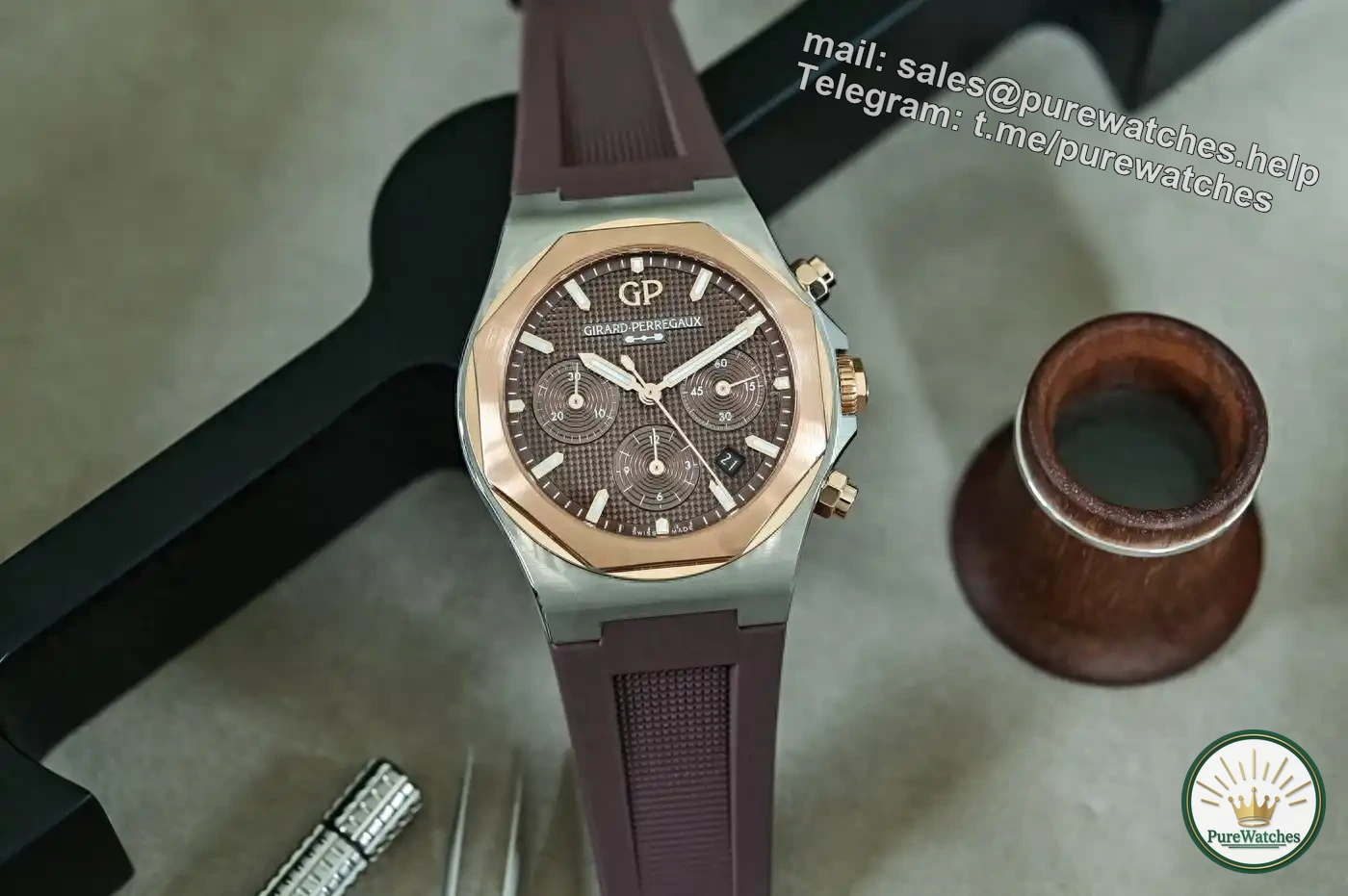 Say goodbye to regular models: GP Girard-Perregaux launches Laurel Chronograph two-color limited edition, 46-hour power reserve, collection-level appearance