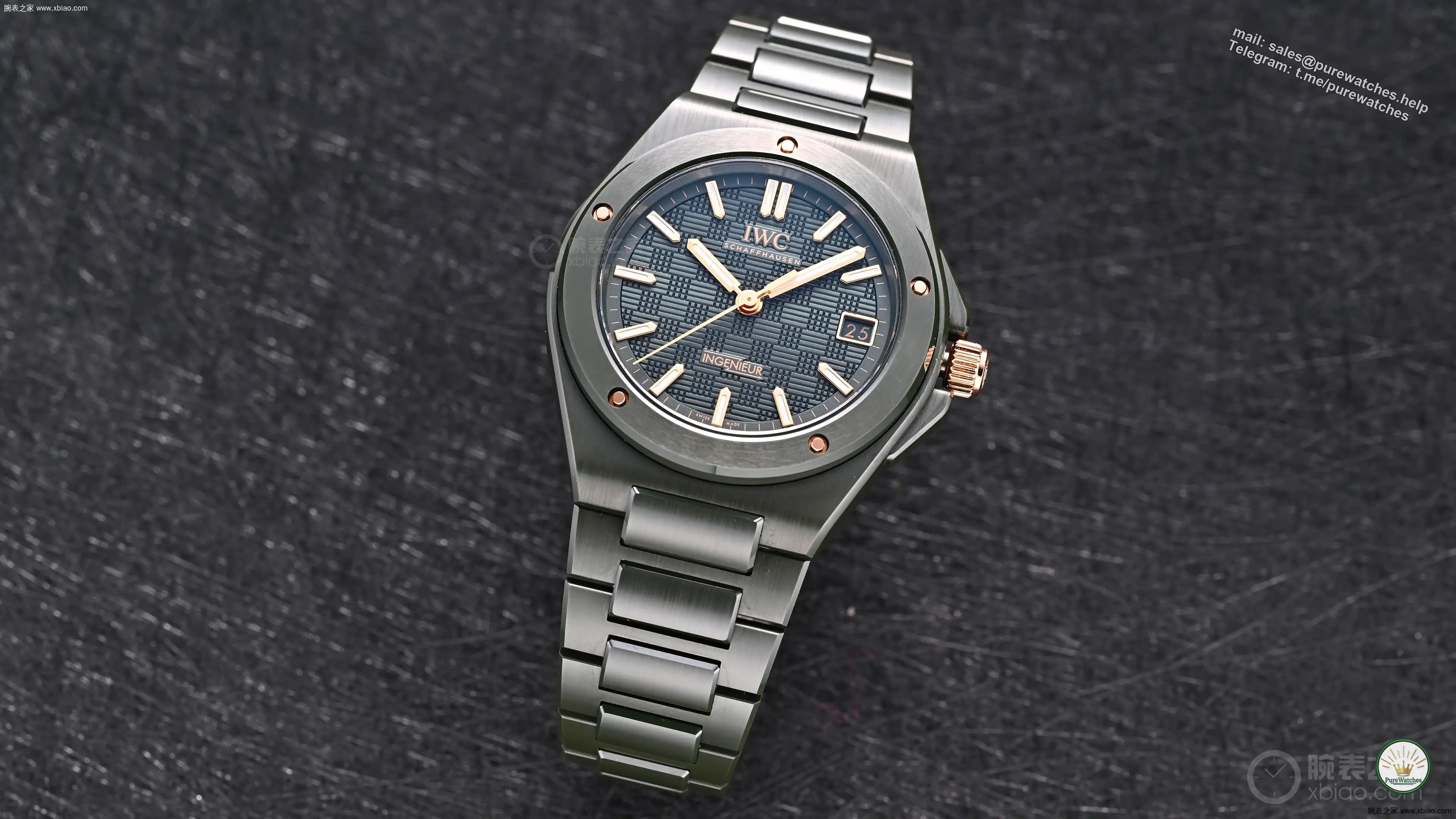 IWC Engineers’ first color ceramic watch: olive green dial + rose gold hour markers, Zunda Design adds a new creation