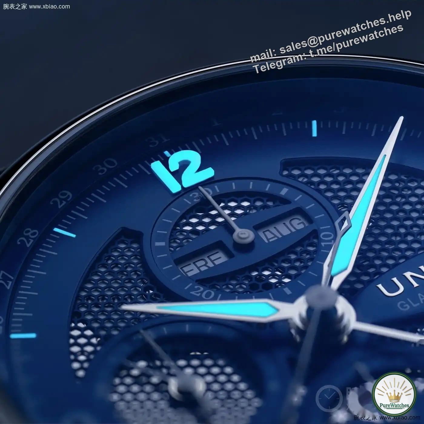 Complicated function steel watch for less than RMB 30,000: Yulian chronograph and moon phase are hollowed out, and the day, month, date and moon phase are all included.