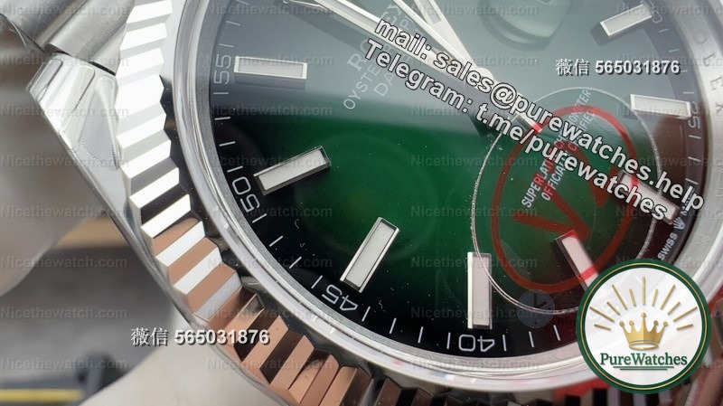 Purewatches actual test: 2026 VS factory gradient green log V2, can this green color really match the genuine product?