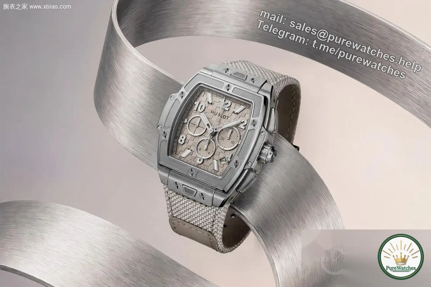 Hublot’s new Essential Taupe is limited online: 32mm steel model and 42mm titanium chronograph, each limited to 200 pieces