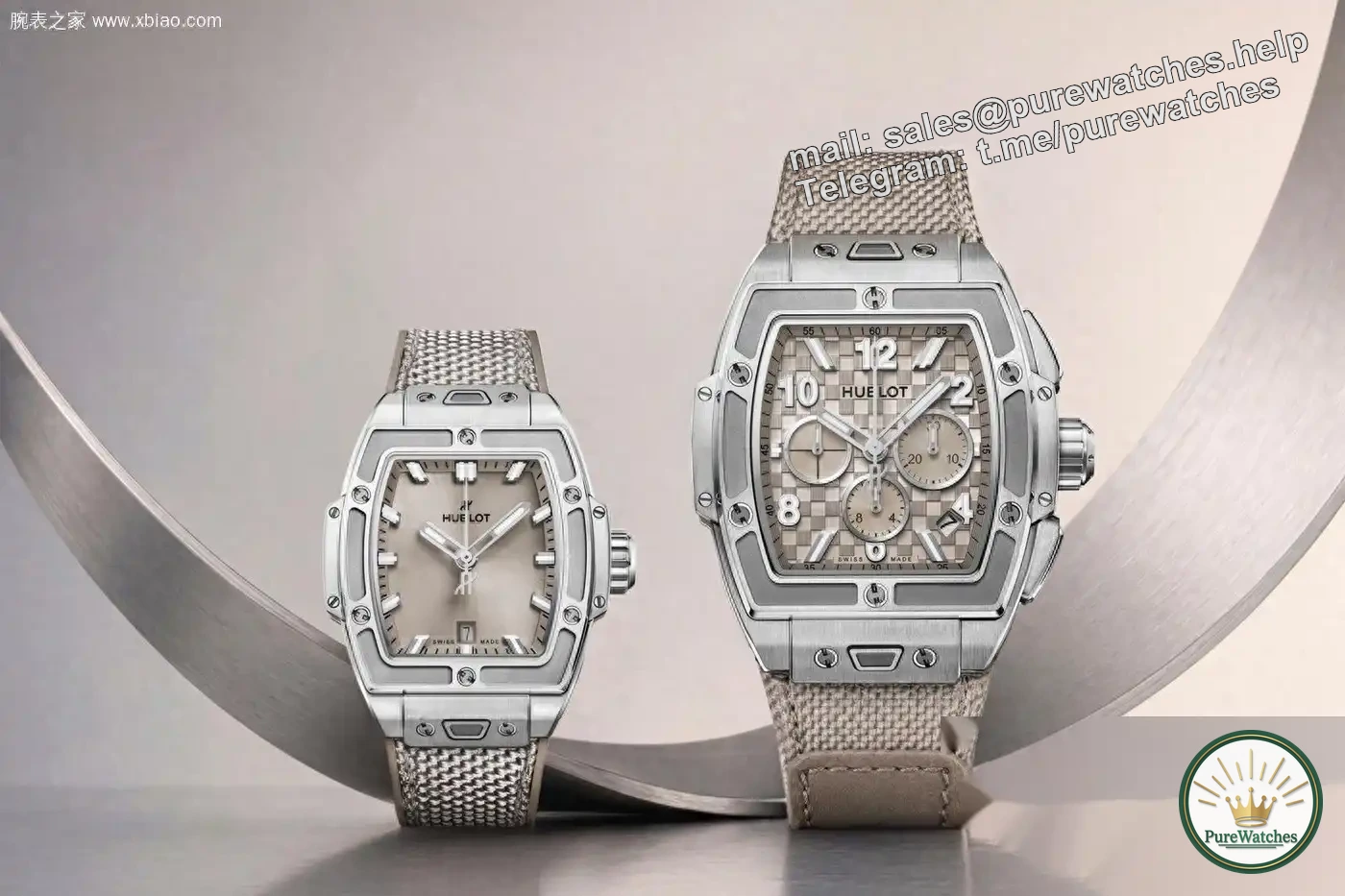 Hublot’s new Essential Taupe is limited online: 32mm steel model and 42mm titanium chronograph, each limited to 200 pieces