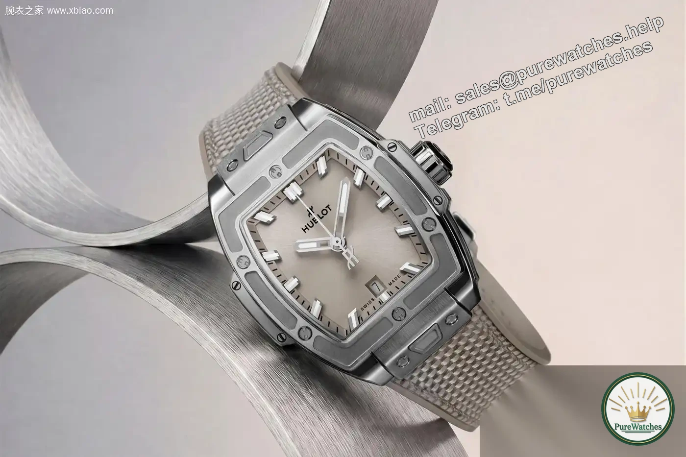 Hublot’s new Essential Taupe is limited online: 32mm steel model and 42mm titanium chronograph, each limited to 200 pieces