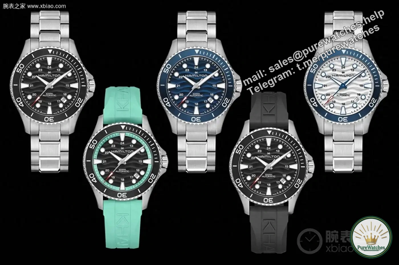 Hamilton launches five new scuba 40mm watches: wave dial + 80 hours power reserve, priced at only CHF 795