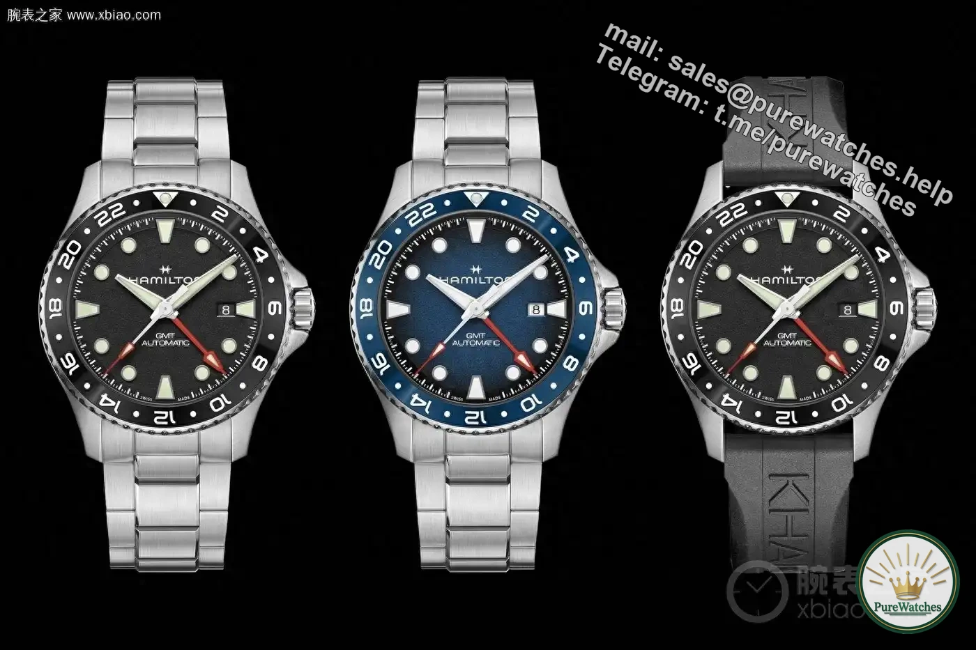 Hamilton launches three new scuba models GMT 43mm: 300 meters waterproof + ceramic ring + 80 hours power reserve, 1275 Swiss francs