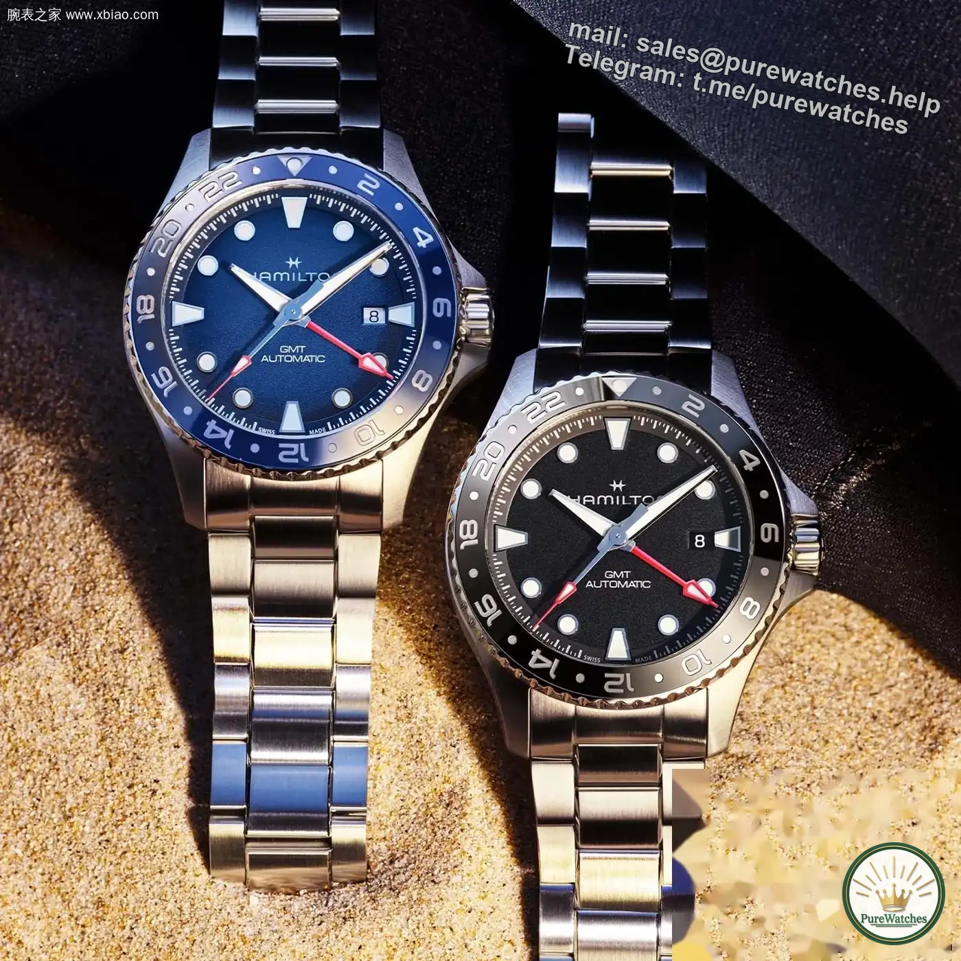 Hamilton launches three new scuba models GMT 43mm: 300 meters waterproof + ceramic ring + 80 hours power reserve, 1275 Swiss francs
