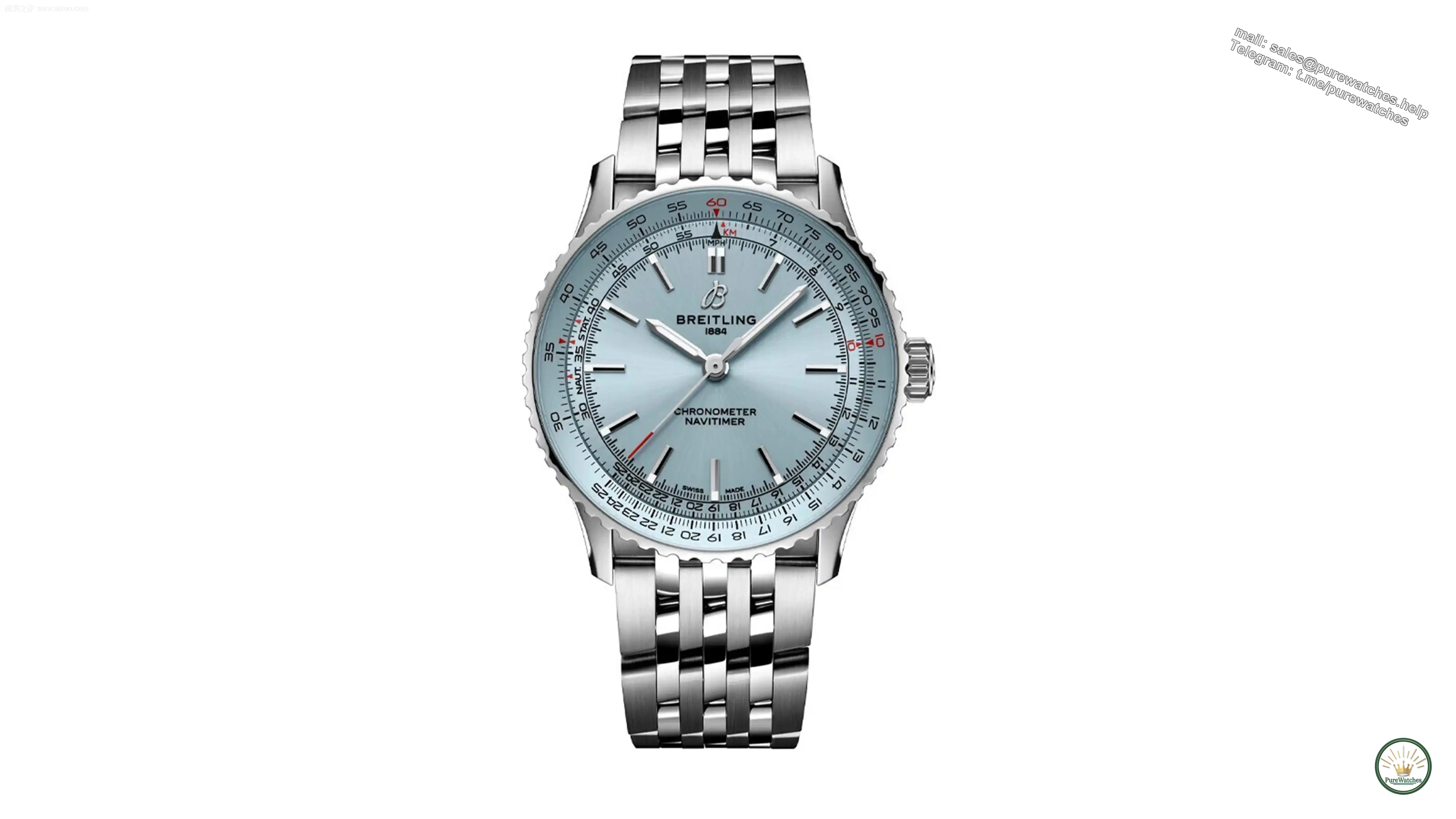 Who would you choose as your first watch in the summer? Omega White Speedmaster, Breitling Ice Blue Navigator, Chopard Mint Green Happy Diamond