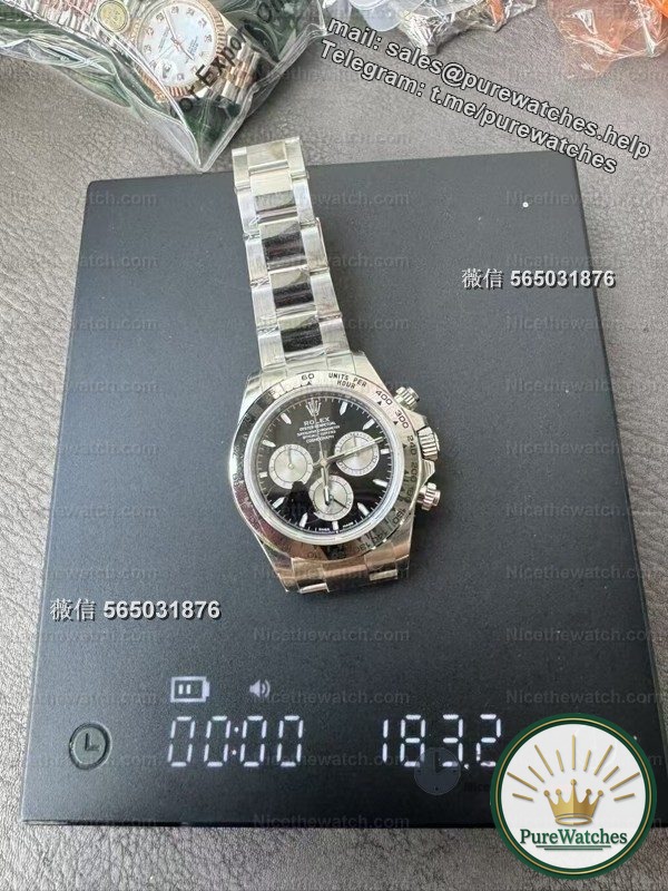 Actual measurement of VS Factory Petite Le Mans Daytona: 183g counterweight + Dandong 4131 movement, this replica is too heavy to handle!
