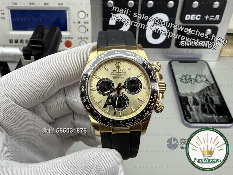 VS factory Rolex Yuwen Le Daytona actual test: Is this “gold and black combination” really stable?