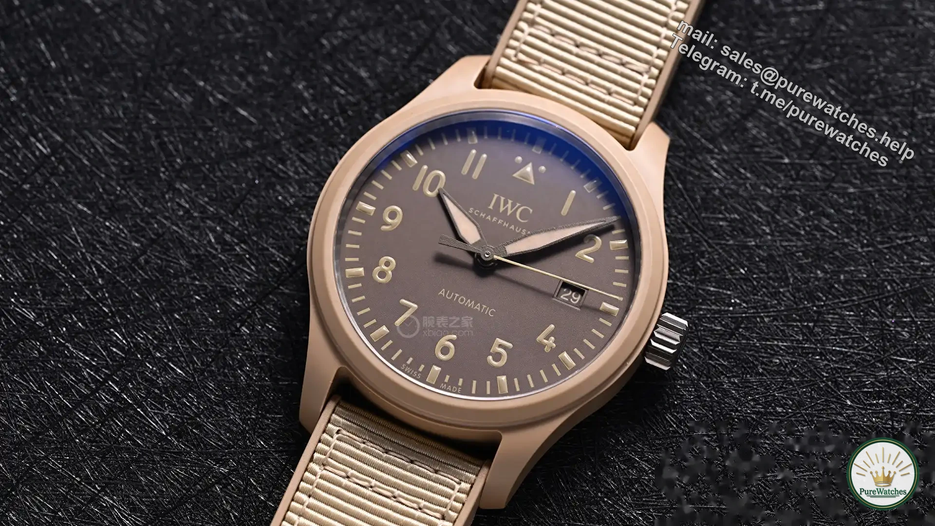 IWC Pilot’s New Work: Mojave Desert Sand Color Ceramic 41mm, 120 Hours Power Reserve, Hardcore Outdoor Style