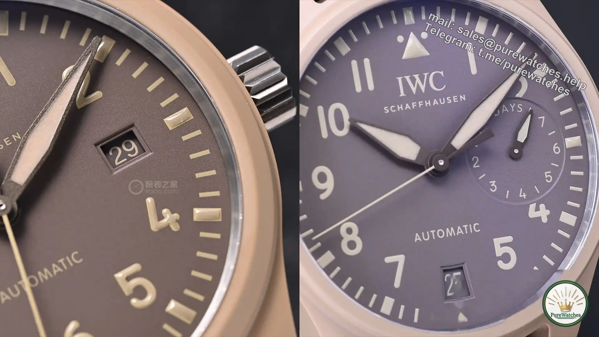 IWC Pilot’s New Work: Mojave Desert Sand Color Ceramic 41mm, 120 Hours Power Reserve, Hardcore Outdoor Style