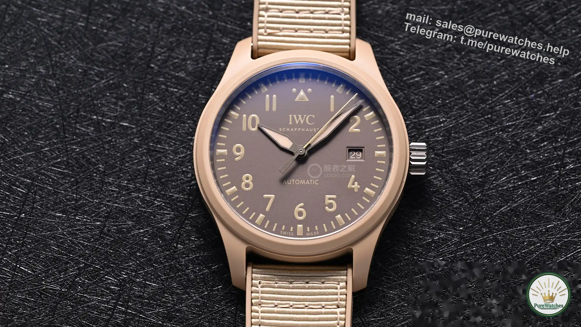 IWC Pilot’s New Work: Mojave Desert Sand Color Ceramic 41mm, 120 Hours Power Reserve, Hardcore Outdoor Style